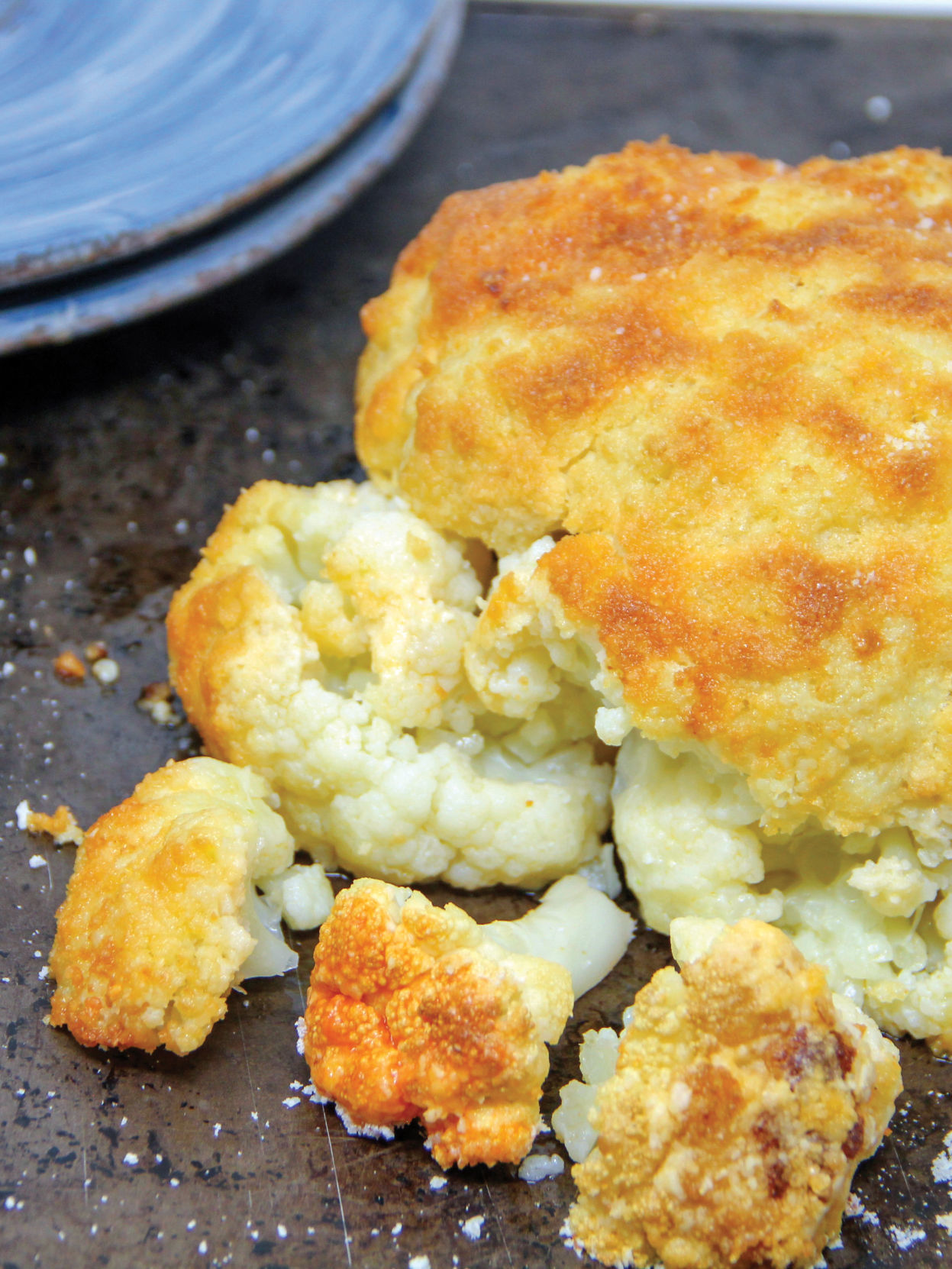 Food Column Healthy Roasted Whole Cauliflower